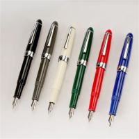HONG LAN คลิปเงิน12สีที่มีสีสัน0.5Mm เครื่องเขียนการเขียนตัวอักษรปากกาหมึกน้ำพุ992ปากกาหมึกปากกานักเรียนปากกาหมึกปากกา