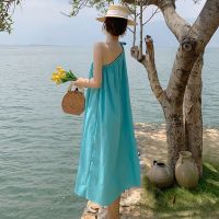 New Year summer sleeveless dress light luxury temperament goddess van Fried street light wind of French