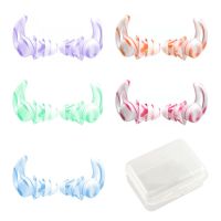 Waterproof Swimming Earplugs With Box 4-Layers Anti Noise Silicone Sleeping Ear Plugs Dust-Proof Diving Sports Ear Protector