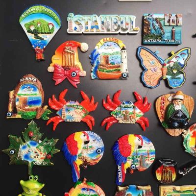 Turkeys Tourist Souvenir Decoration Craft Gifts Resin Painted Magnet Refrigerator Magnets Home Decoration