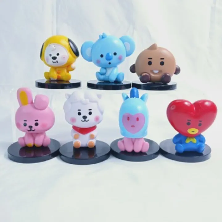 BT21 figures - Set of 7s - BTS Cake topper | Lazada PH