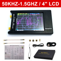 NanoVNA-H4 4นิ้วหน้าจอ LCD จอแสดงผลดิจิทัลพกพามือถือเวกเตอร์ตัววิเคราะห์เครือข่าย50KHz ~ 1.5GHz Shortwave VNA HF VHF UHF UVs เครื่องวิเคราะห์เสาอากาศ