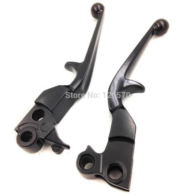 Black Motorcycle Brake Clutch Lever Hand Levers For Harley Sportster XL1200 XL883 Dyna Softail FLSTN FLSTF Touring 1996-2007