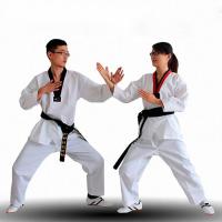 Wholesale Price White WTF Taekwondo Uniform for Kids and Adult Professional Taekwondo Suit for Competition and Training