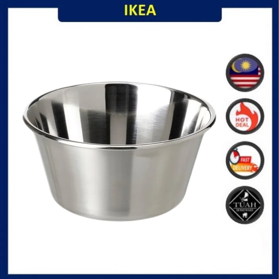 GRILLTIDER Serving bowl, stainless steel, 5 - IKEA