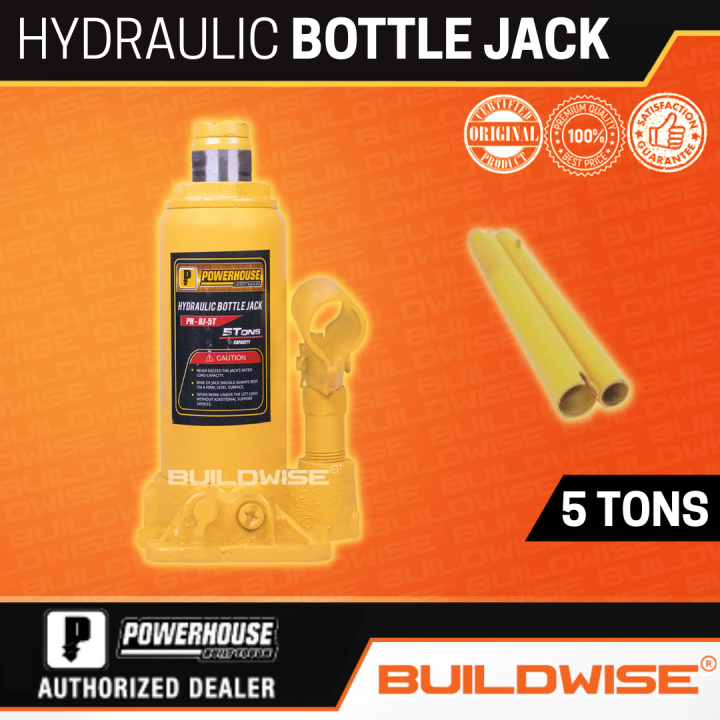 Powerhouse Hydraulic Bottle Jack Lifter 5 Tons「BUILDWISE®」 Lazada PH