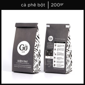 [ tặng PHIN đơn cafe 185K] 200GR- Gu HIỆN ĐẠI (đắng dịu) - Cà phê bột rang xay nguyên chất Robusta & Arabica - Gờ cafe