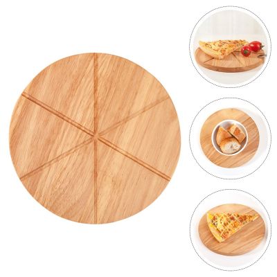 Pizza Board Tray Wood Round Cutting Wooden Serving Cake Plate Bread Paddle Cheese Platter Stand Peel Steak Spatula Pan Dinner