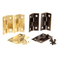 【LZ】 DRELD 4Pcs Antique Bronze/Gold Cabinet Hinges Furniture Accessories Wood Boxes Decorative Hinge Furniture Fittings 34x22mm