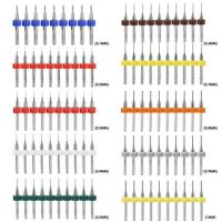 ดอกสว่านสำหรับแกะสลักคาร์ไบด์ทนทาน10ชิ้นสำหรับการกัด CNC เส้นผ่านศูนย์กลาง0 11มม.