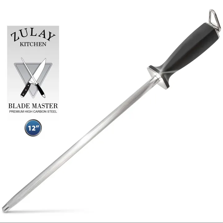 Knife Honing Steel Rod 12 Inch Sharpening Steel Rod Professional