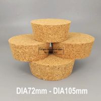 ETX2pcs/lot Lab Top DIA 72mm-105mm Wood Big Cork  Thermos Bottle Stopper Essential Oil Pudding Glass Bottle Lid