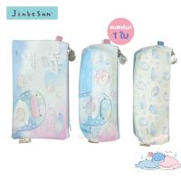 กระเป๋าดินสอ jinbesan ลายปลาวาฬ 3 แบบ 3 ลาย โทนสีพาสเทล รุ่น JBK01 และ JBK01 ลิขสิทธิ์แท้!! กระเป๋าดินสอน่ารัก กระเป๋าดินสอ san-x ของแท้ (pencil bag)