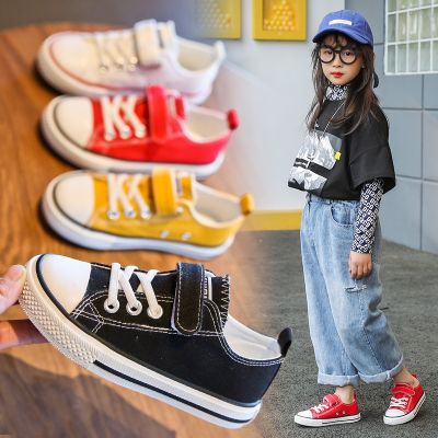 hot【DT】☬✟  Toddler Fashion Shoes 2022 New Thick Canvas Korean Color Board Baby