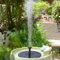 น้ำพุ น้ำพุโซล่าเซลล์ Solar FoatingWater Fountain ปั๊มน้ำพุ น้ำพุพลังงานแสงอาทิตย์ ความสูงสเปรย์สูงสุด60CM ปั้มน้ำโซลาเซล ไร้สาย น้ำพุโซล่าเซลล์12v แถมหัวปั้ม5ชิ้น H07