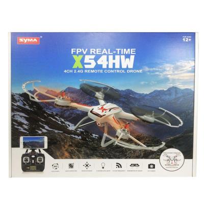 โดรน โดรนติดกล้อง ไซม่า โดรนบังคับวิทยุ ควอดคอปเตอร์ เครื่องบินโดน มีกล้องถ่ายสด แถมเเบตโดรน Syma Quadcopter RC Drone X54HW Camera Wifi FPV ของแท้ มีประกัน