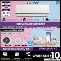 Comfee แอร์คอมฟี่ เครื่องปรับอากาศติดผนัง Inverter  23,979 BTU  WIFI รุ่น CF-24VAGF-T ควบคุมผ่านมือถือด้วย MS mart Home "ไม่มีบริการติดตั้งราคาเฉพาะตัวสินค้า"