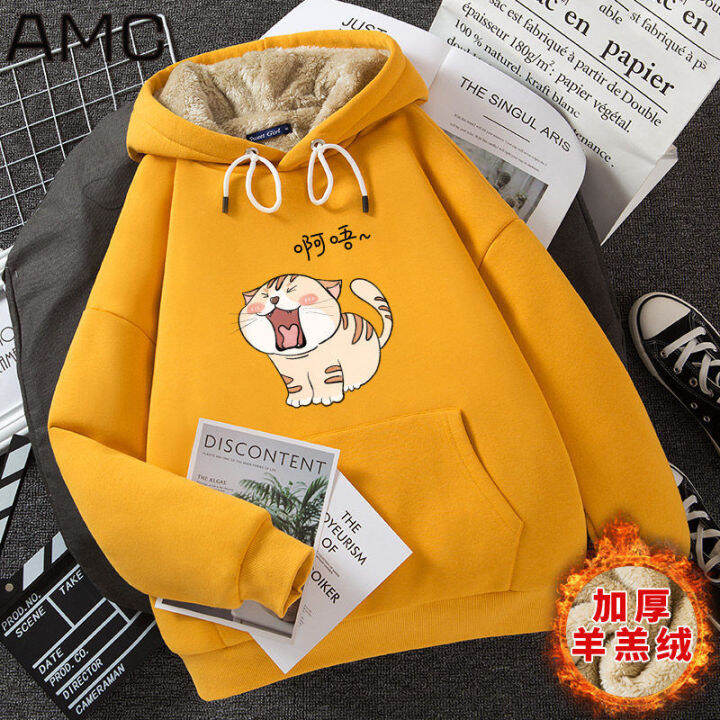 kawaii-cartoon-anime-ah-woo-cat-harajuku-sweatshirt-women-hoodies-plush-thicken-autumn-winter-new-hooded-coat-student-pullover