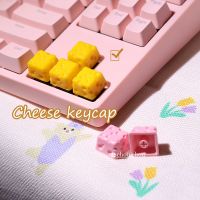 คุณภาพของสินค้า✈Mimeo หมวกแก๊ปเรซินน่ารักชีส Direção Teclado Mecânico Chaves Cereja Mx Pink