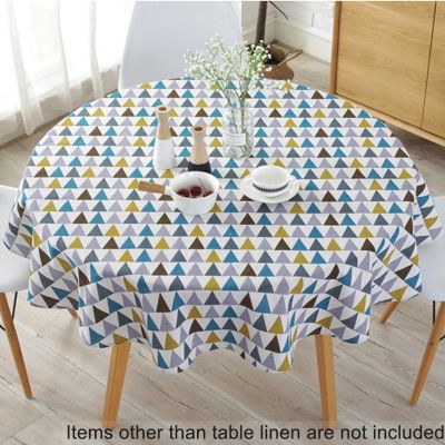 Table Cloth Garden Round Floral RFID Blocking Modern Holiday Lovely Dining Party Home Use