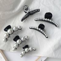 Ruoshui New Woman Black Pearl Hairpins Elegant Hair Claws Barrettes Girls Hair Accessories Hairgrip Headwear Hair Clips Hairband