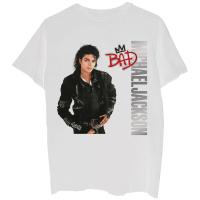 แท้ MICHAEL JACKSON Bad เงินโลโก้เสื้อยืดสีขาว S M L XL 2XL ใหม่