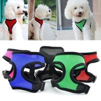 Adjustable Vest Type Harness Leashes Small Medium Dog Breathable Nylon Mesh Pet Chest Strap Dog Walk Accessories Pet Supplies Collars