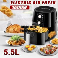 220V 5.5L Multifunction Air Fryer Oil free Health Fryer Cooker Smart Touch LCD Deep Airfryer Pizza Fryer 1500W