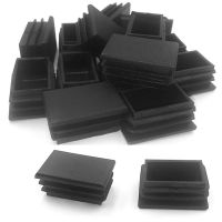 ☃ 5/10pcs Black Plastic Plugs Furniture Foot Table Chair Legs Blanking End Ribbed Tube Insert Plug Cap Covers Protector