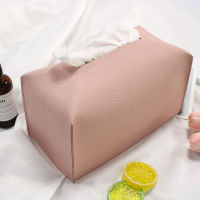 Hang qiao shopUpmarket PU Leather Tissue Box Car Napkin Box Paper Holder Cover Home Decor