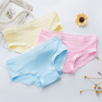 Angle Bra (N199) กางเกงชั้นในผ้า COTTON ผ้านิ่มมาก เย็บตะเข็บทั้งตัว สีสดใสน่ารัก