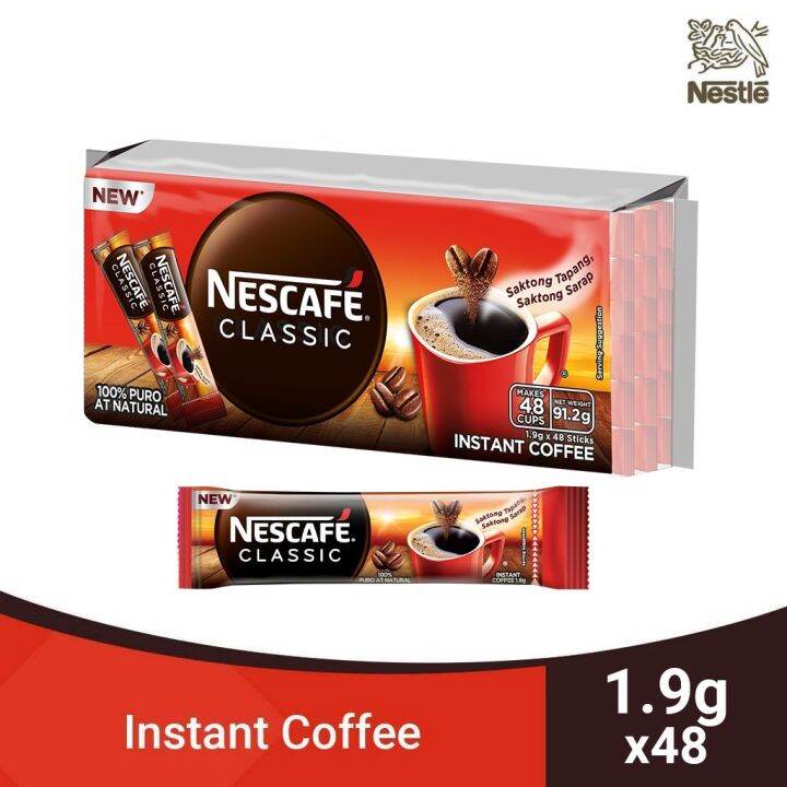 NESCAFÉ Classic Instant Coffee 1.9g Pack of 48 Lazada PH