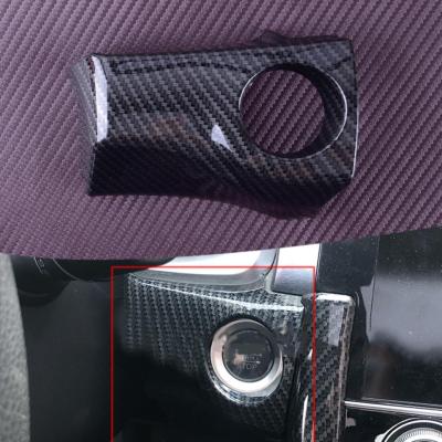 Carbon Fiber Style Plastic Start Stop Ignition Button Cover Trim Fit For Honda Civic Hatchback 2016 2017 2018 2019 2020 2021