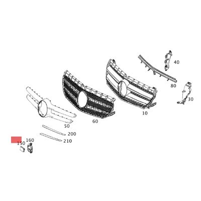 A0009052804 Blind Spot Radar Sensor Distance Control Unit for Mercedes a S C CLA CLS SLK Class W117 W156 W166 W246 W212