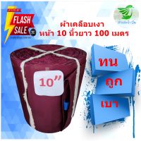 สายส่งน้ำผ้าเคลือบเงาหน้า 10 นิ้วยาว 100 เมตร ผ้าหนา ทนต่อทุกสภาพอากาศ สินค้าคละสี