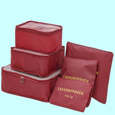 【CC】▦❧✘  6pcs travel storage bag set for closets suitcases bags managers boxes packages cube bags