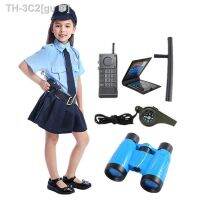 【CW】◄₪  Kids Officer Costume with Accessories - Cop Up for Baton Binoculars and Handcuffs Birthday