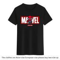 มาร์เวลสไปเดอร์แมน Hulk Ant-Man เสื้อผ้าเด็กสีดำเสือดำเสื้อผ้าเด็กแม่-เด็กเสื้อยืดสำหรับทั้งหญิงและชายครอบครัวชุดเสื้อยืด Unisex