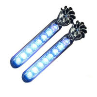 【☼】 beads.and.accessories 2ชิ้น LED พลังงานลมกลางวันอุปกรณ์ตกแต่งรถยนต์ Lampu Jalan สำหรับ Citroen Picasso C1 C2 C3 C4 C5 DS3 DS4 DS5 Elysee DS6