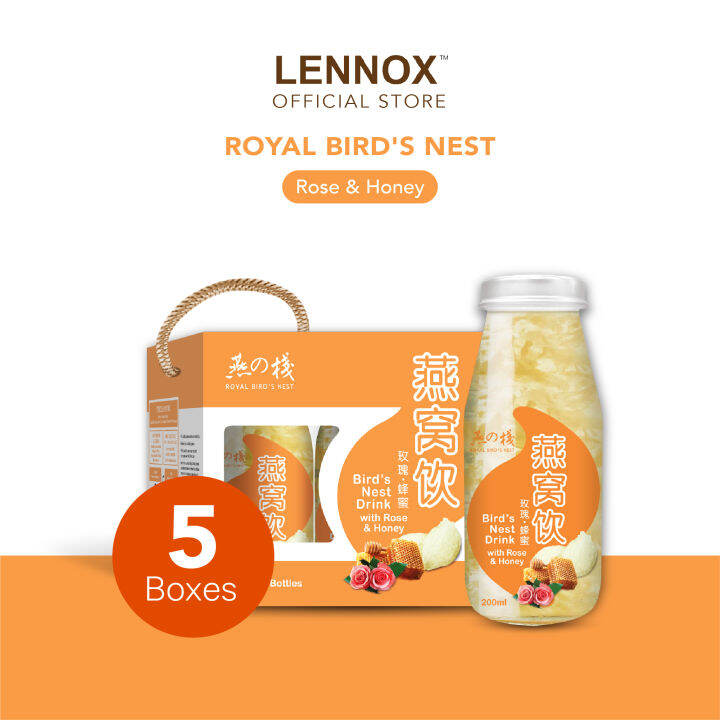 Royal Birds Nest Drink with Rose & Honey 200ml X 30 Bottles Lazada