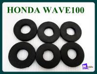 #ยางรองแฮนด์ (เซ็ท 6 ชิ้น) // HONDA WAVE100 HANDLE BASE RUBBER SET (6 PCS.)