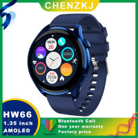 CHENZKJ HW66 AMOLED S Mart W Atch ดูสมาร์ท1.35นิ้ว HD หน้าจอ H Eart Rate Monitor ผู้ชายผู้หญิงบลูทูธ Pk หัวเว่ย GTR 3 GTS2