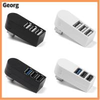 GEORG สากล การถ่ายโอนข้อมูล หมุนได้ ความเร็วสูง 3 พอร์ต อะแดปเตอร์ USB Expander ฮับ USB 3.0