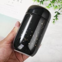 【HOT】 Thermos Bottle 200ml Starry Sky Mini Small Capacity  Leakproof Coffee Mug 304 Stainless Steel Vacuum Flask ThermoTH