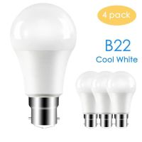 หลอดไฟ Led หลอดไฟสีขาวความสว่างสูง B22 5W 7W 9W 12W 15W 18W สมาร์ทไอซีกำลังไฟจริง110-265V โคมไฟสำรองบ้าน