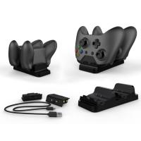 Xiao สำหรับ X XX S Controller Stand แท่นชาร์จแบบคู่พร้อม2x อุปกรณ์เสริมแบตเตอรี่แบบชาร์จไฟได้