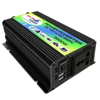 AutoAccessories Tang I Generation 12V to 220V 3000W Intelligent Car Power Inverter with Dual USB(Black)