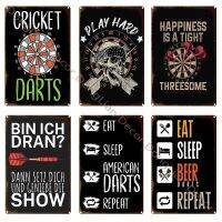 Game Bar Darts Metal Plate Cheer Painting Iron Tin Sign Wall Art Pictures For Soccer Fans Bar Living Room Home Decor Size: 20cm X 30cm（Contact the seller, free customization）