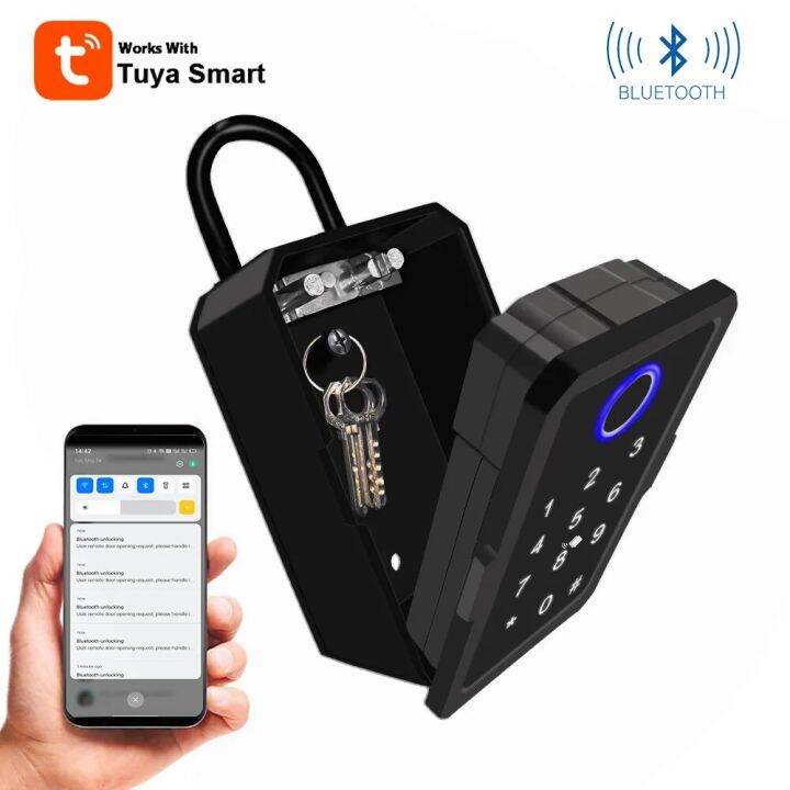 lhuabo2q Smart Key Box Fingerprint Secure Storage Lock Digital Secure