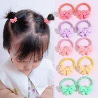 Baby Cute Flower Bow Rabbit Elastic Hair Bands Kids Ponytail Hair Tie Rubber Bands Girl Sweet Rubber Band Kids Hair Accessories